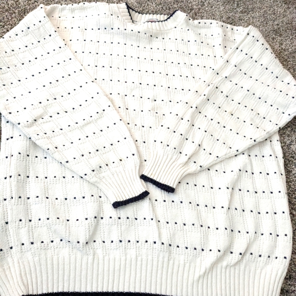 Vintage Cape Isle Knitters Men's Sweater- XL
